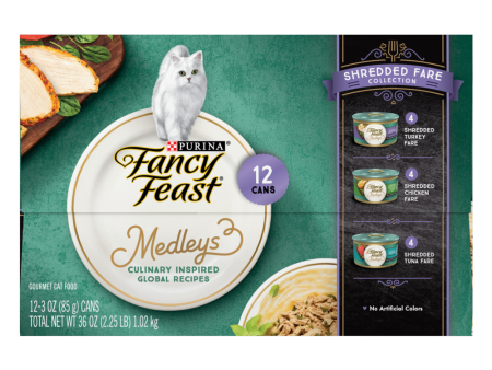 Fancy Feast Elegant Medleys Shredded Fare Collection Canned Cat Food For Discount