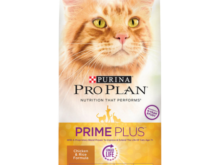 Purina Pro Plan Prime Plus Chicken & Rice Formula Senior Dry Cat Food Online Hot Sale