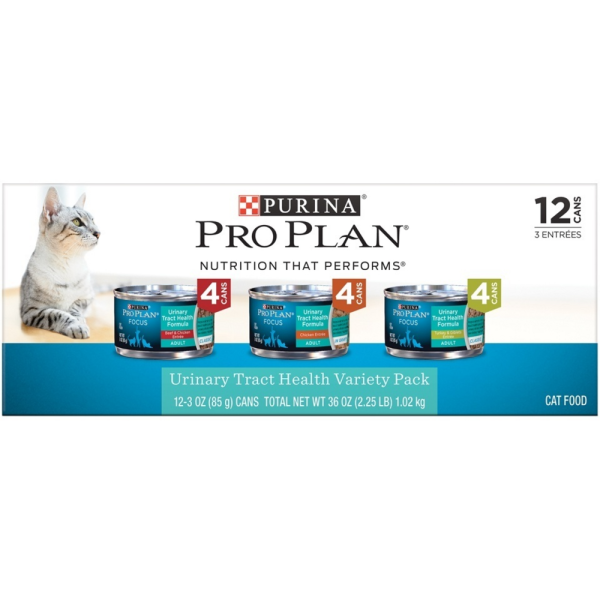 Purina Pro Plan Urinary Tract Health Variety Pack Canned Cat Food Discount