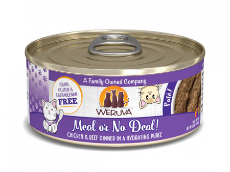 Weruva Classic Cat Pate Meal or No Deal! with Chicken & Beef Canned Cat Food Online Sale