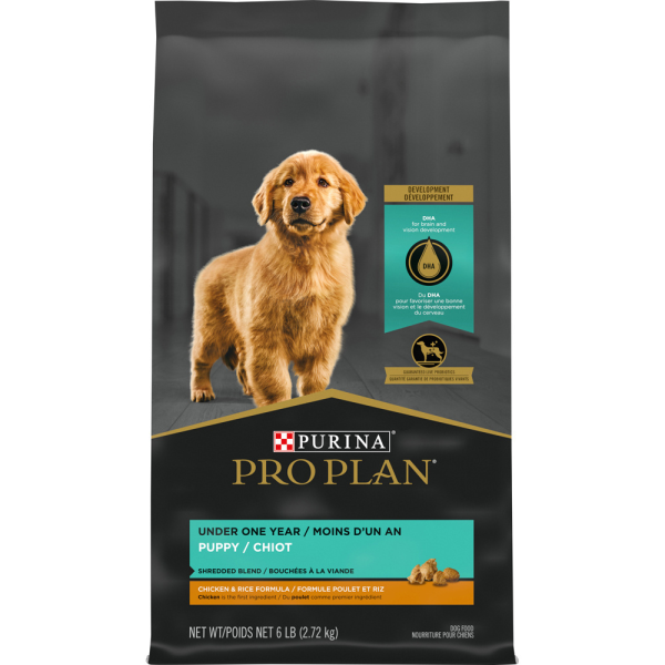 Purina Pro Plan Shredded Chicken & Rice Formula Puppy Dry Dog Food For Discount