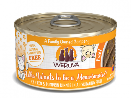 Weruva Classic Cat Pate Who wants to be a Meowionaire with Chicken & Pumpkin Canned Cat Food Online Sale