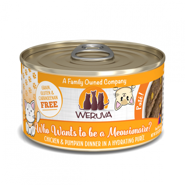 Weruva Classic Cat Pate Who wants to be a Meowionaire with Chicken & Pumpkin Canned Cat Food Online Sale